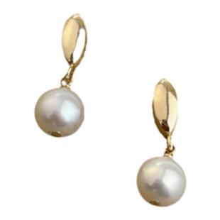 天然淡水小近圆珍珠小耳钉精巧秀气米粒日常款小耳环迷你小萌物耳