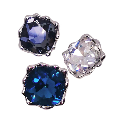 方形水晶钻扣大纽扣合金钻扣香风