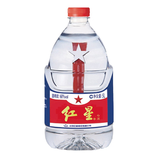 官方授权北京红星二锅头52度红心大桶2L泡酒纯粮清香型桶装白酒