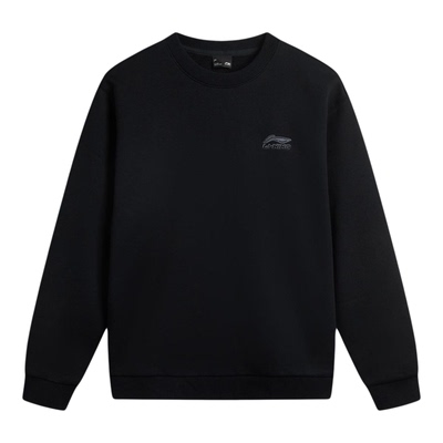 李宁男女同款圆领加绒保暖卫衣