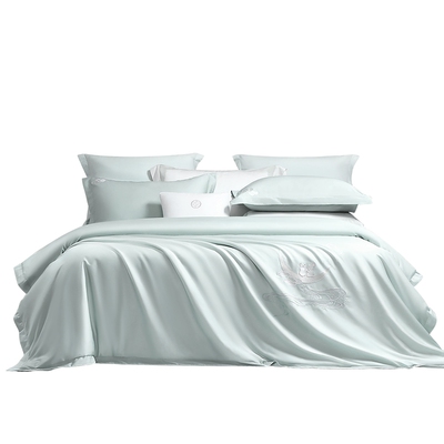 60支长绒棉刺绣简约四件套