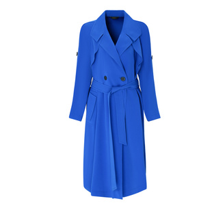 莱芙艾迪儿品牌女装新款长款风衣外套时尚优雅宽松气质大衣