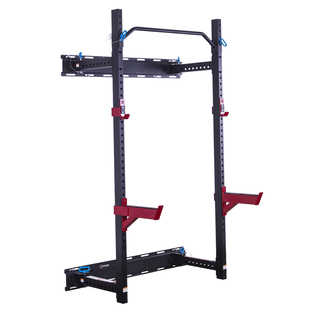 墙体可闭合龙门架力量站卧推架深蹲架家用杠铃架硬拉训练健身器材