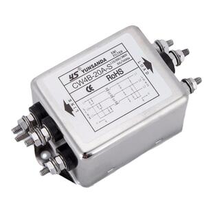 台湾YUNSANDA三相三线小体积380V伺服CW4B-10A20A30A-S电源滤波器