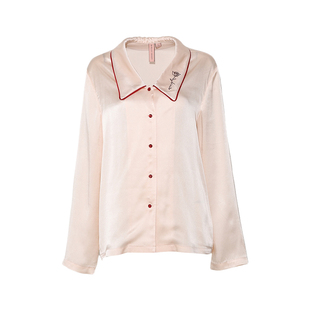 DPLAYSWEET 高级缎面法式轻奢烫钻舒适睡衣套装女士2026年春季