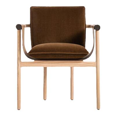 马鞍皮休闲椅简和艺轻奢椅子