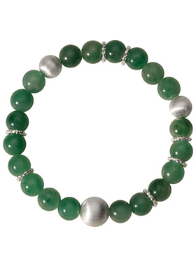 素图女非洲翠手串简约气质手链女