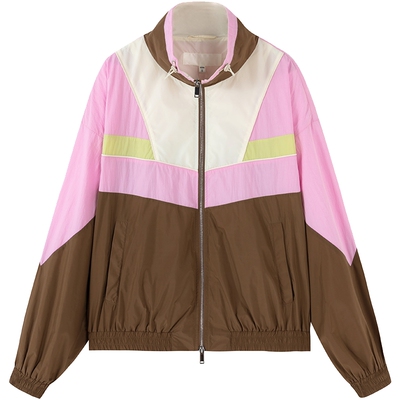 urlazh/有兰轻运动撞色拼接外套