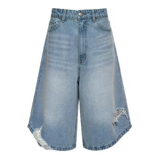 REFOUND TEN 25春夏 做旧复古水洗破洞短款牛仔裤 SOLSOL买手店