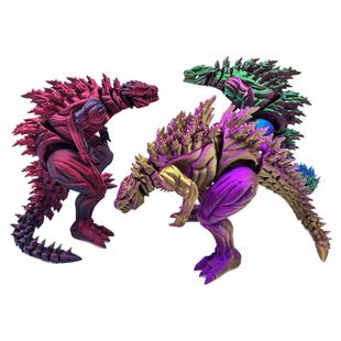 3D打印哥斯拉肌肉恐龙关节可动创意玩具模型装饰摆件儿童玩具恐龙