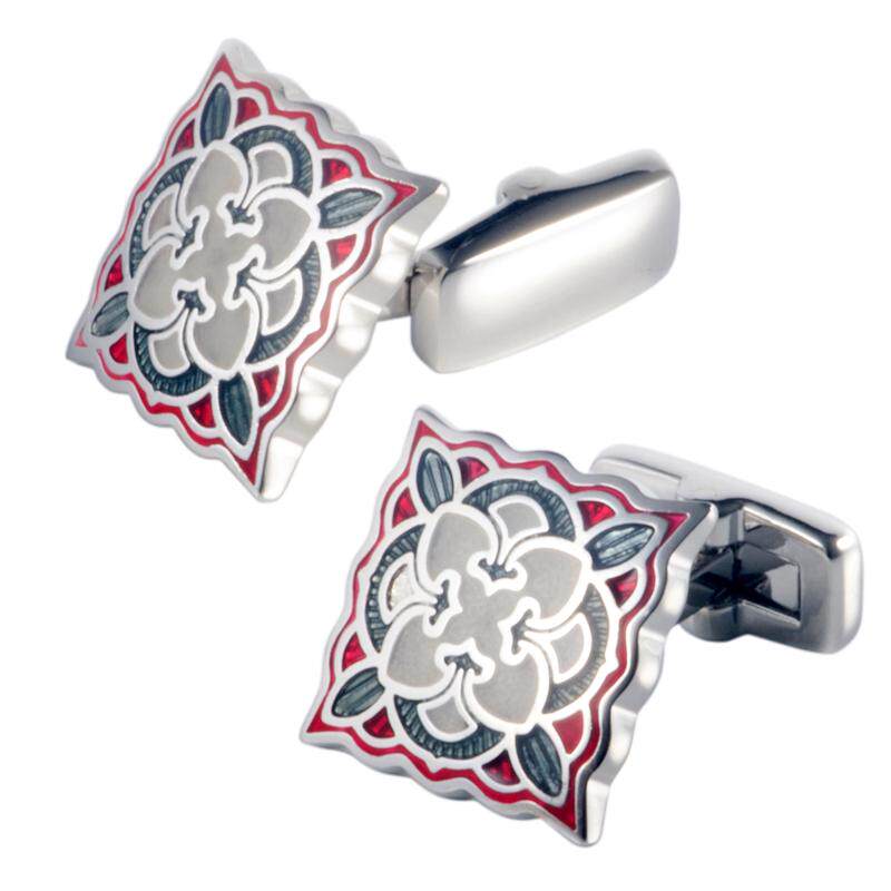 帅朗精致珐琅袖扣男袖钉正装法式礼服衬衫扣女衬衣袖口送礼盒包邮