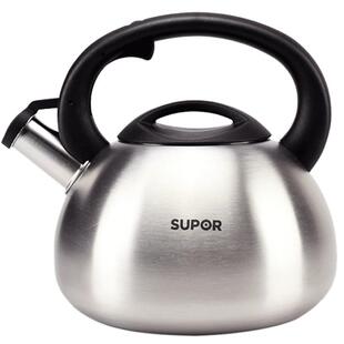 苏泊尔烧水壶家用燃气灶电磁炉304不锈钢大容量加厚鸣笛热开水壶