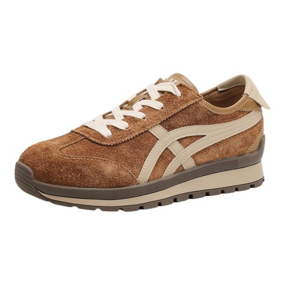 星期六复古牛皮内增高德训鞋女鞋