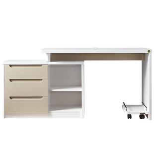 全友家居现代简约转角L型书桌柜一体客厅书房可伸缩办公电脑桌子