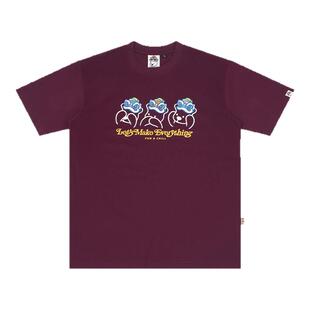 HEA x i.t:CHOCOOLATE联名醒狮重磅短袖T恤男女同款休闲宽松国潮