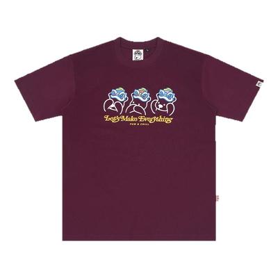 HEA x i.t:CHOCOOLATE联名款醒狮重磅短袖T恤休闲宽松棉感舒适