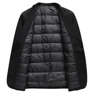 【甄选鸭绒】杉杉2026秋冬新款男士保暖西服外套商务休闲修身西装