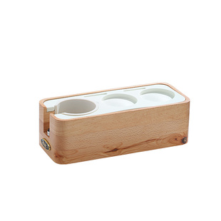 bincoo布粉器咖啡工具全套压粉锤底座器具收纳咖啡机配件三件套