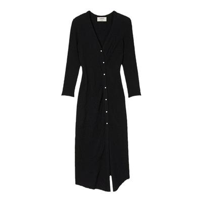 ba&sh法式正肩收腰修身连衣长裙