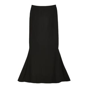 gagaopt设计感小众高腰显瘦包臀半身裙简约黑色仙女长款直筒裙春