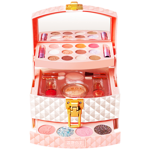 杜莉莎儿童化妆品套装女孩专用无毒温水洗彩妆小孩化妆盒公主玩具
