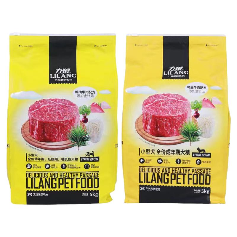 力狼狼途狗粮蘑菇幼犬/成犬全价鸭肉牛肉5Kg泰迪贵宾博美比熊