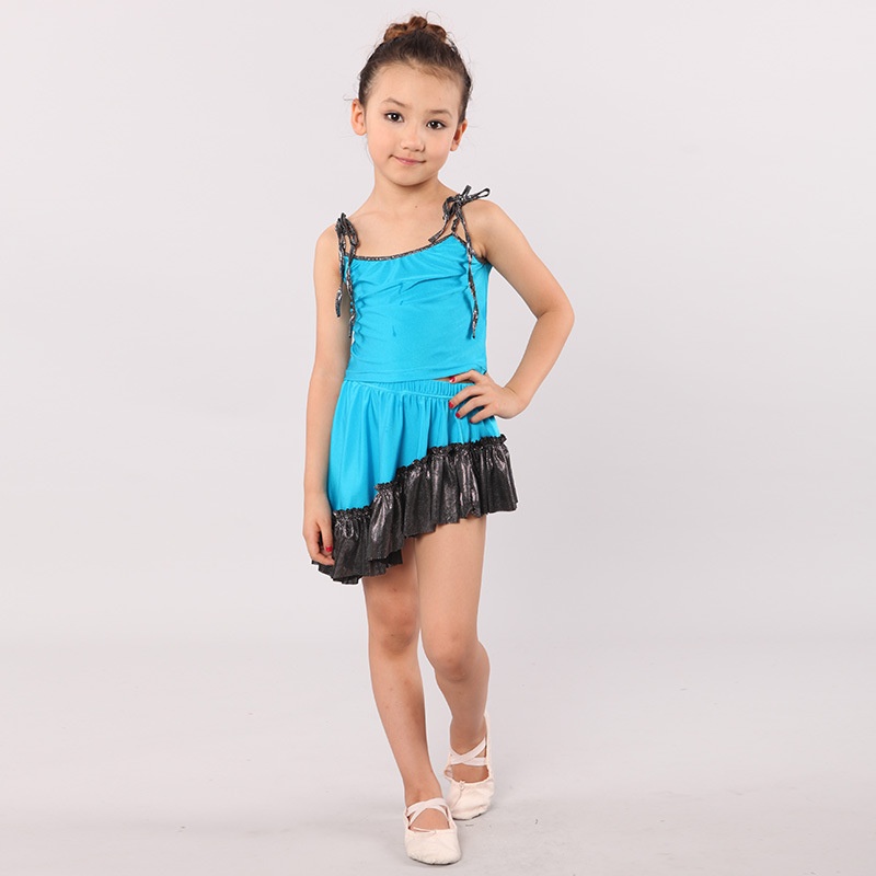 红舞鞋舞蹈服女儿童练功套装裙服6098套装表演成人服拉丁舞拉丁舞