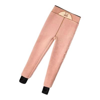 超厚加绒羊羔绒保暖打底裤