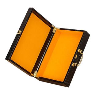 手提式PU皮盒礼盒包装盒现货皮具通用鳄鱼纹高档皮盒饰品包装木盒