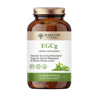 BARLOW进口绿茶提取物egcg茶多酚儿茶素胶囊运动代谢400mg高含量