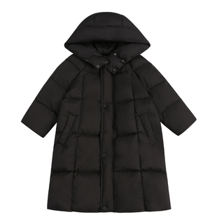 湖州织里2025冬季新款长款羽绒棉服加厚保暖女童棉袄男童棉衣防风