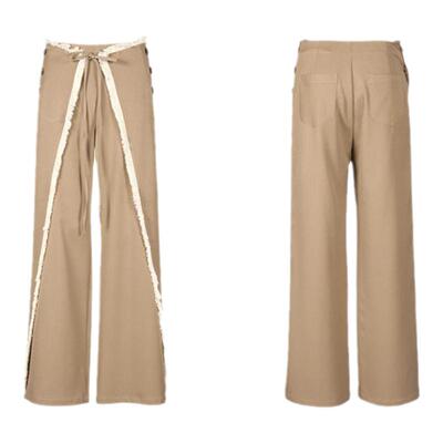 palavas原创穗条拼接长裤