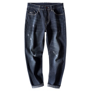 修身小脚牛仔裤男款2026新款春秋季潮流百搭男士休闲弹力长裤子男