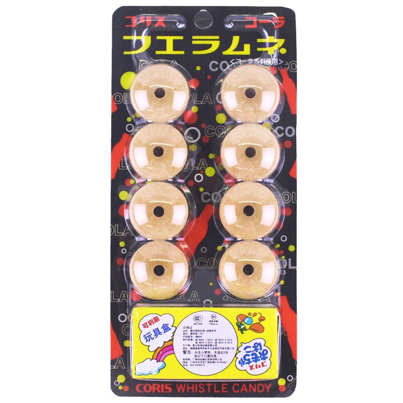 日本进口趣味零食糖果coris吹声