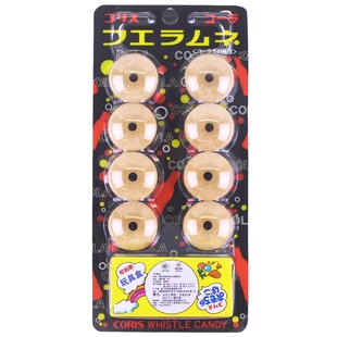 日本进口趣味零食糖果 Coris可利斯口哨糖可乐味22g 吹口笛哔哔声