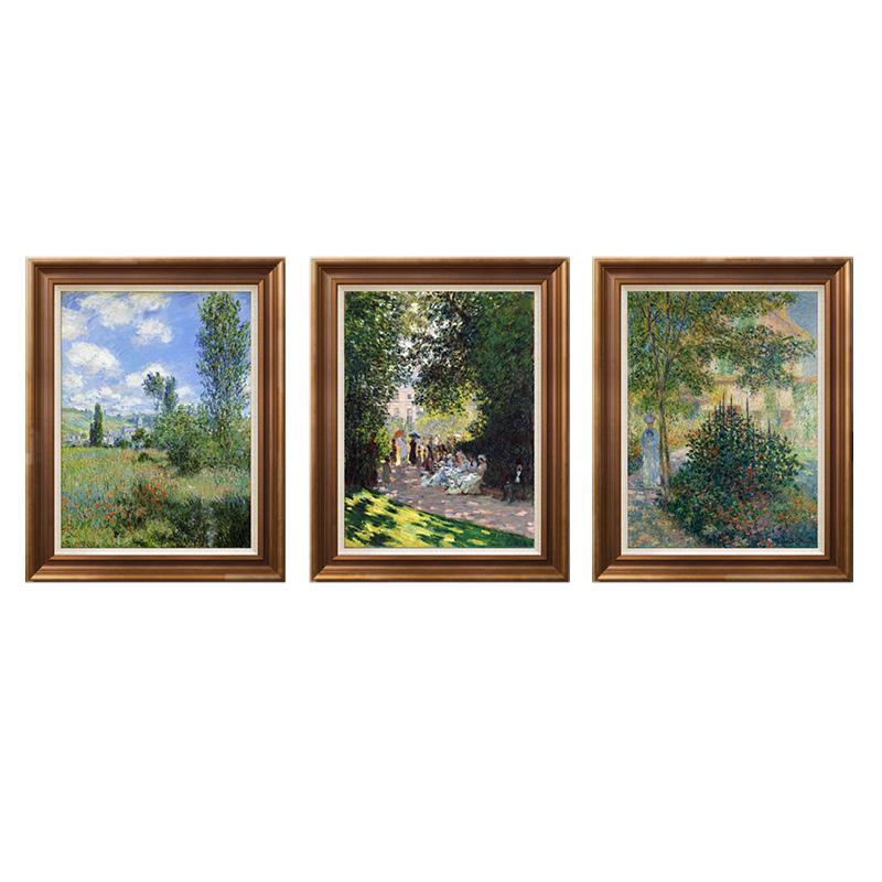 风色巴黎印象莫奈风景油画公园