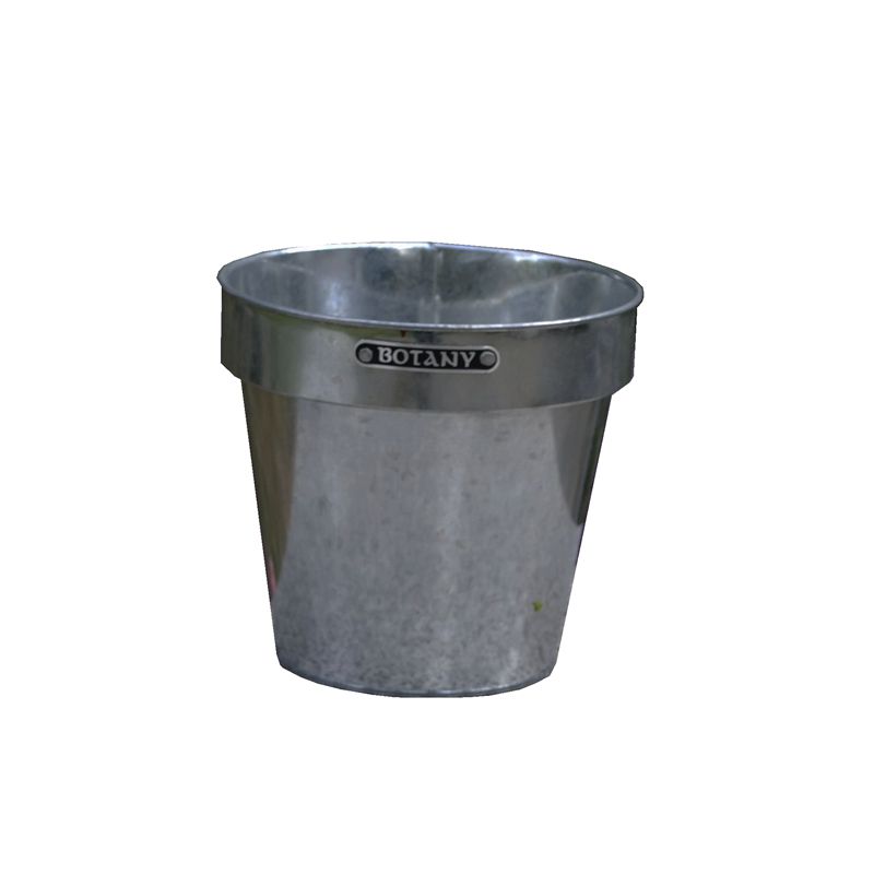 出口欧系田园镀锌本色铁皮花盆家居阳台铁艺鲜花种植盆套盆养花盆