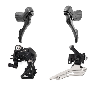 HuB和博博力为公路自行车弯把变速套件手变前拨后拨指拨2×11速