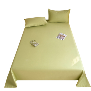 床单单件纯色非全棉纯棉学生宿舍单人1米2加厚枕套三件套2025新款