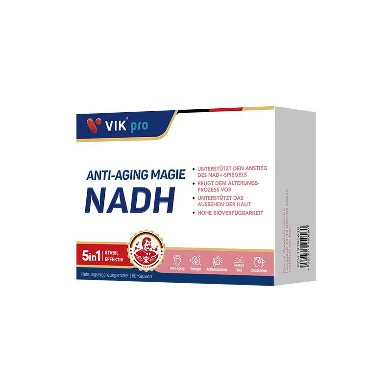 德国VIKpro专利NAD+细胞能量焕活胶囊nadh补充剂原装进口