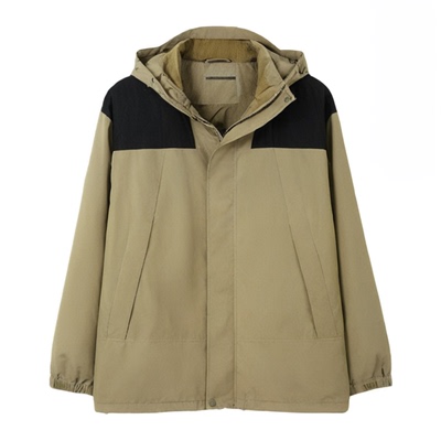 唐狮2025冬季新款棉衣男连帽加厚棉服两件套摇粒绒外套冲锋青少年