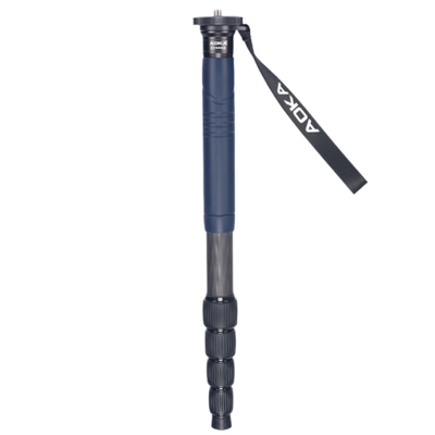 AOKA奥咔KM285C/KM325C碳纤维独脚架轻便携单反相机摄影摄像支架