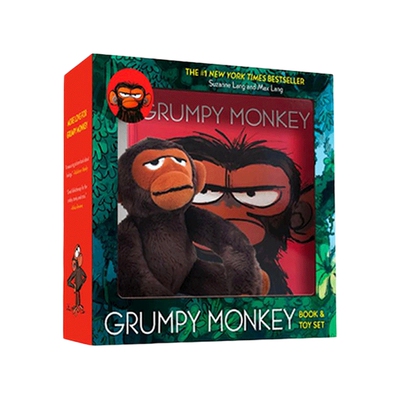 英文原版 Grumpy Monkey Book and Toy Set 暴躁猴 脾气暴躁的猴子 英文版 儿童情绪控制绘本带玩具 礼盒装 进口英语原版书籍