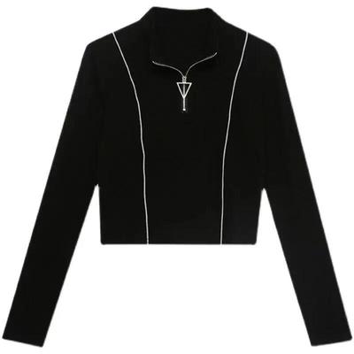 运动上衣加绒加厚打底衫