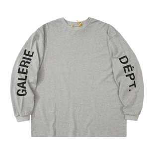 Gallery Dept French Collector字母印花高街潮牌男女宽松长袖T恤