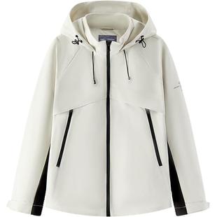 都市护身服|森马中国国家地理系列外套女春季防风三防插肩袖夹克