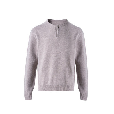 绵羊毛V领老钱打底针织衫毛衣男