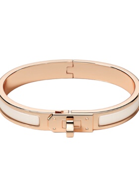 手镯黄铜镀金kelly轻奢女旋转扣