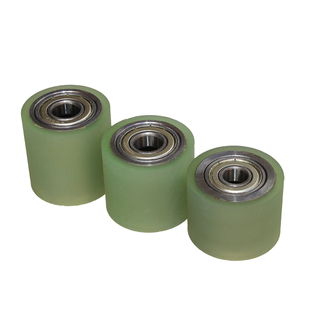 包胶轮直径40织带机配件聚氨酯包胶滚筒流水线无动力输送滚轮现货