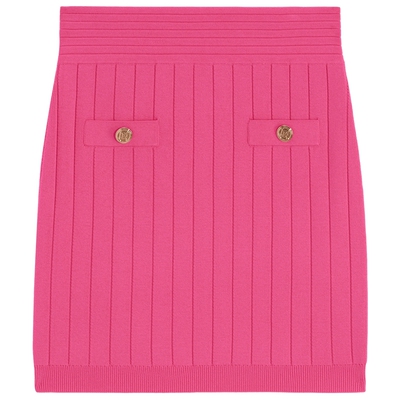 bebe春季新款条纹针织半裙